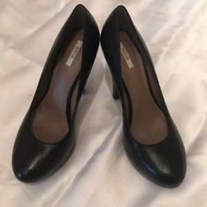 Geox Respira Black Patent Pumps